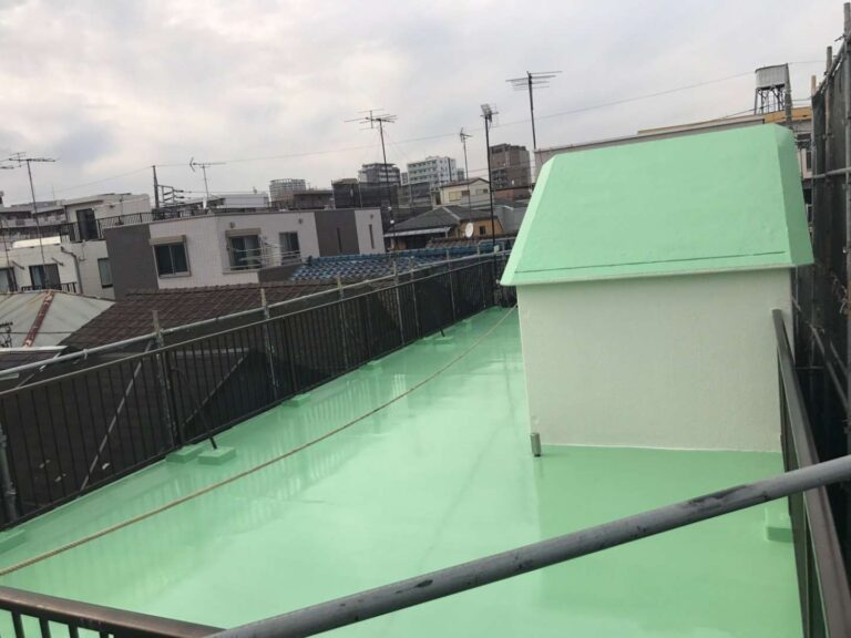 座間市 屋上防水工事(通気緩衝工法)