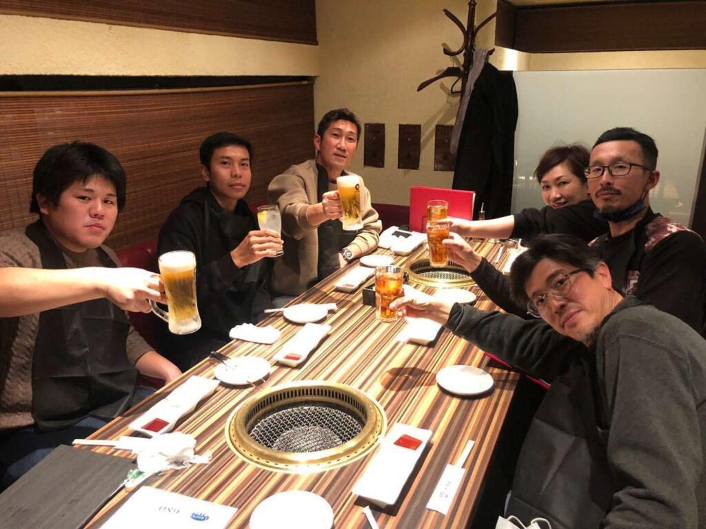 新メンバー 食事会