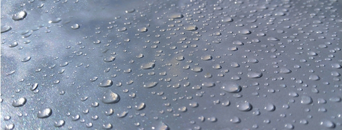 表面に水滴がついた素材